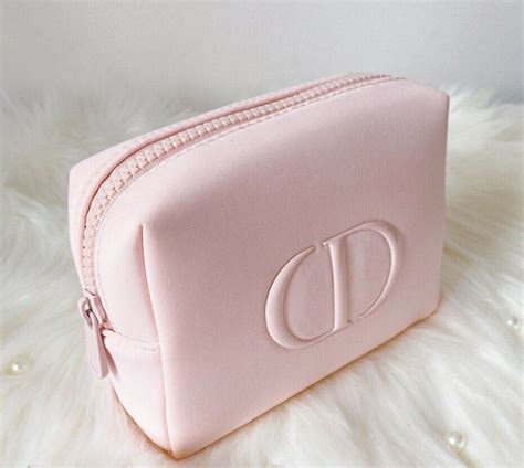 christian dior makeup bag pink|vintage Christian Dior makeup bag.